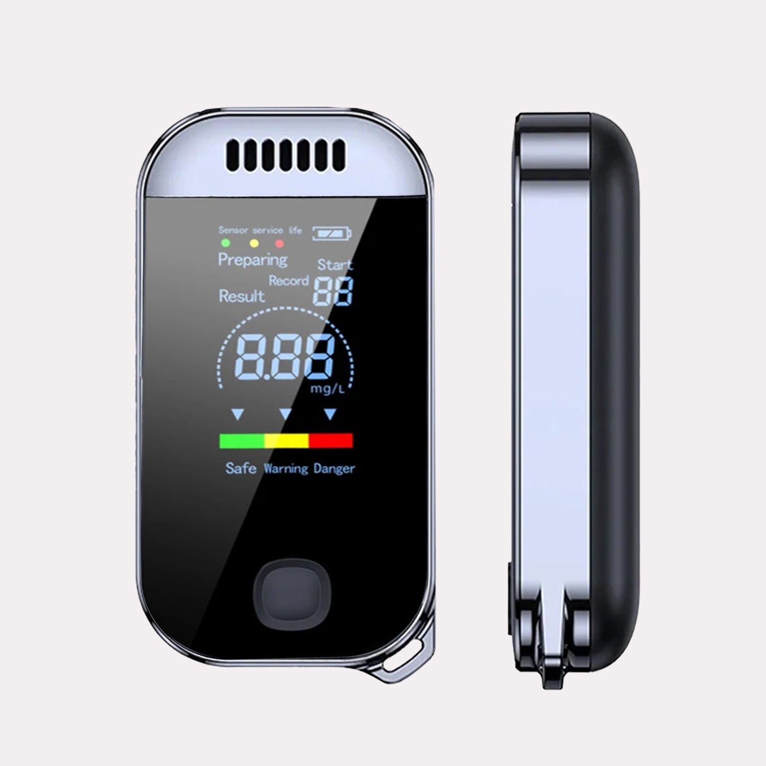 Alcootest Numérique Portable Noir/Argent avec Affichage Digital Précis