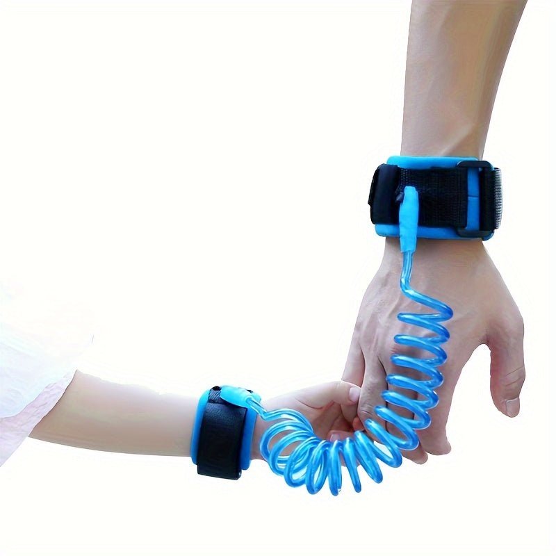 Laisse Sécurité Enfant Spirale Réglable en Plastique & Tissu - Couleurs Variées