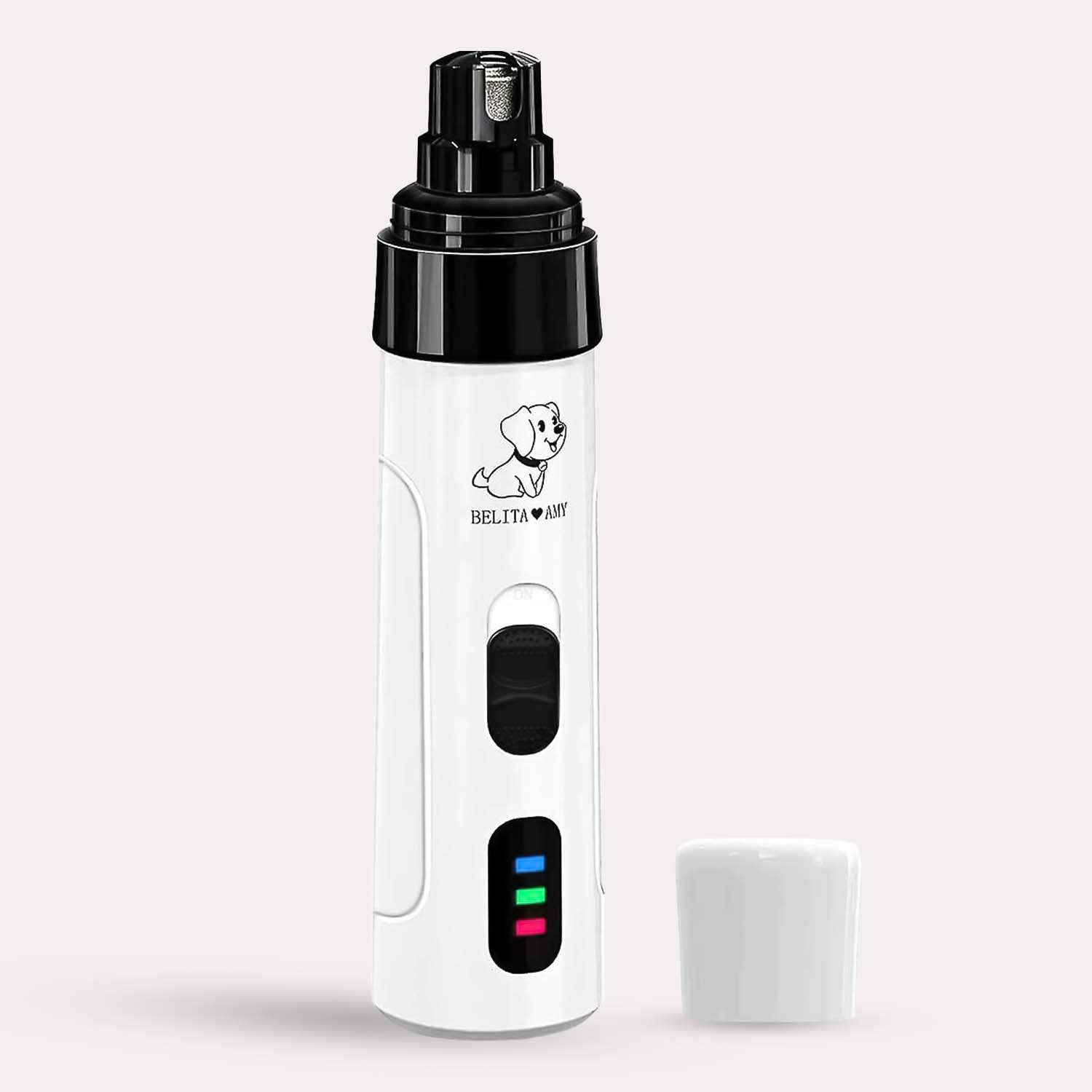 Coupe-ongles Électrique Silencieux pour Chiens avec LED et USB Rechargeable
