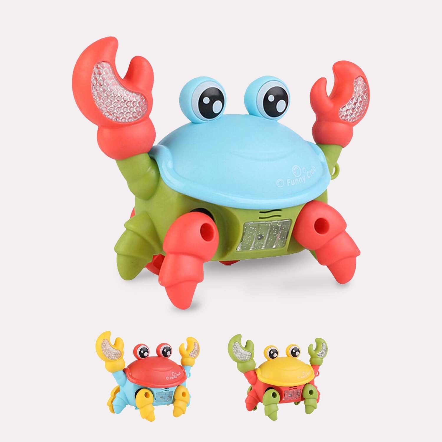 Jouet Crabe Chantant Lumineux avec Couleurs Vives et Plastique Durable