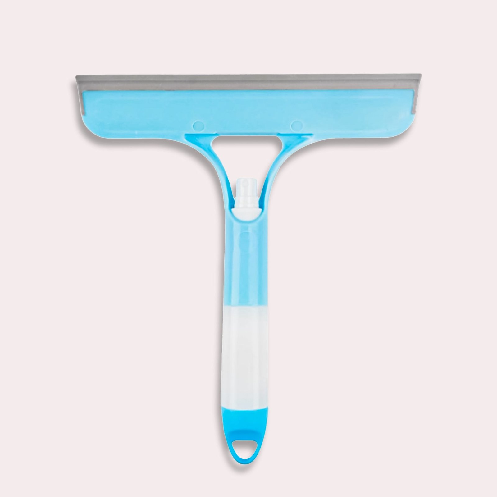 Nettoyeur de Vitres avec Spray Intégré Bleu/Gris - Plastique Ergonomique