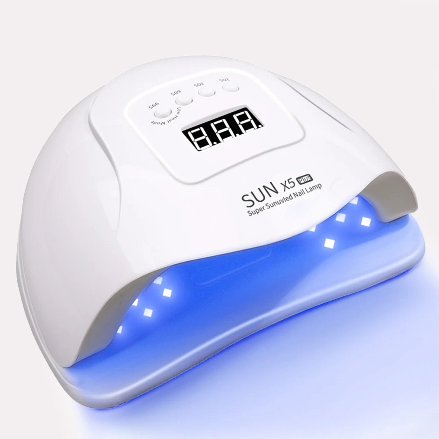 Sèche-ongles UV/LED Compact Blanc en Plastique Durable pour Séchage Rapide