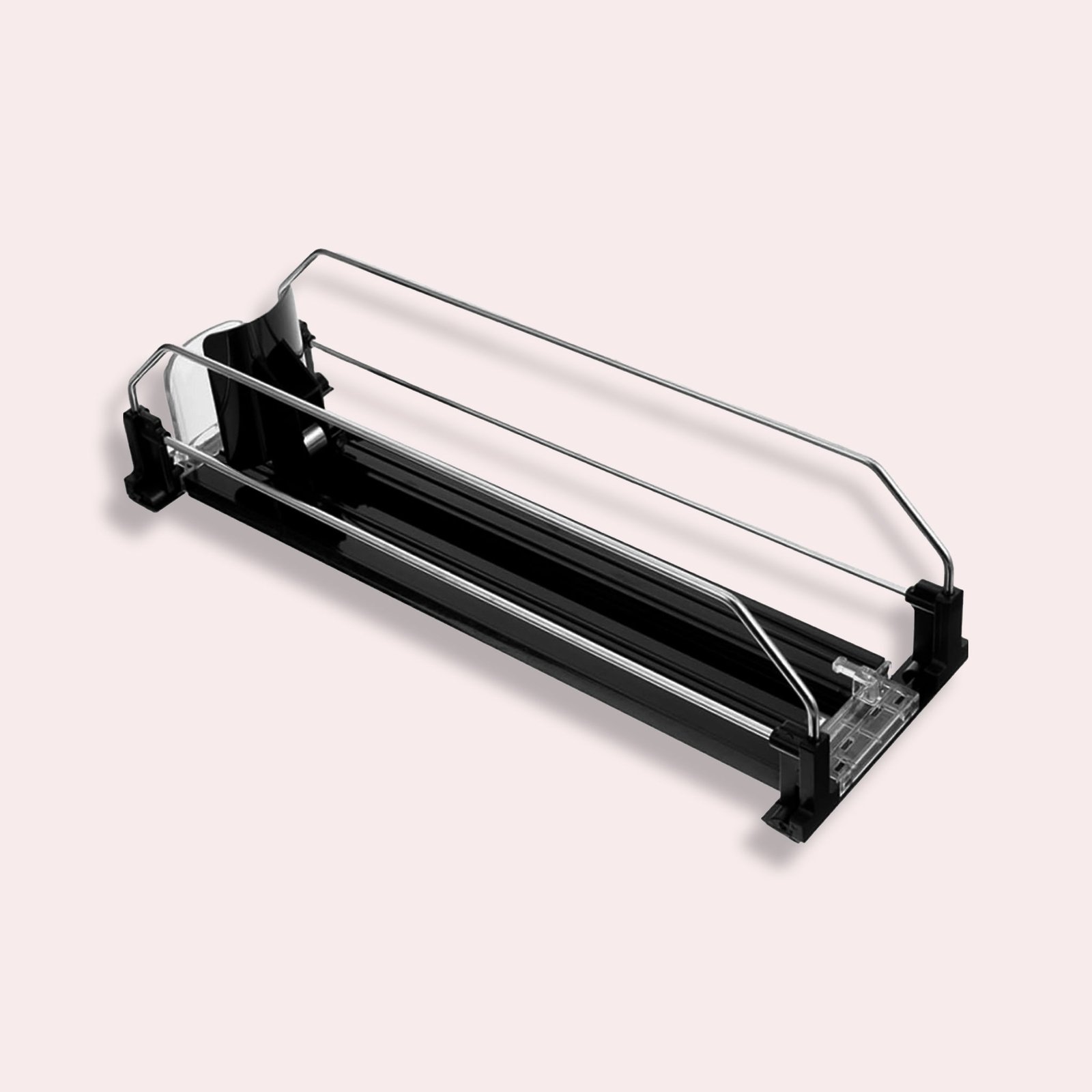 Dåseorganizer Élégant en Métal Noir pour Cuisine et Bar avec Grande Capacité