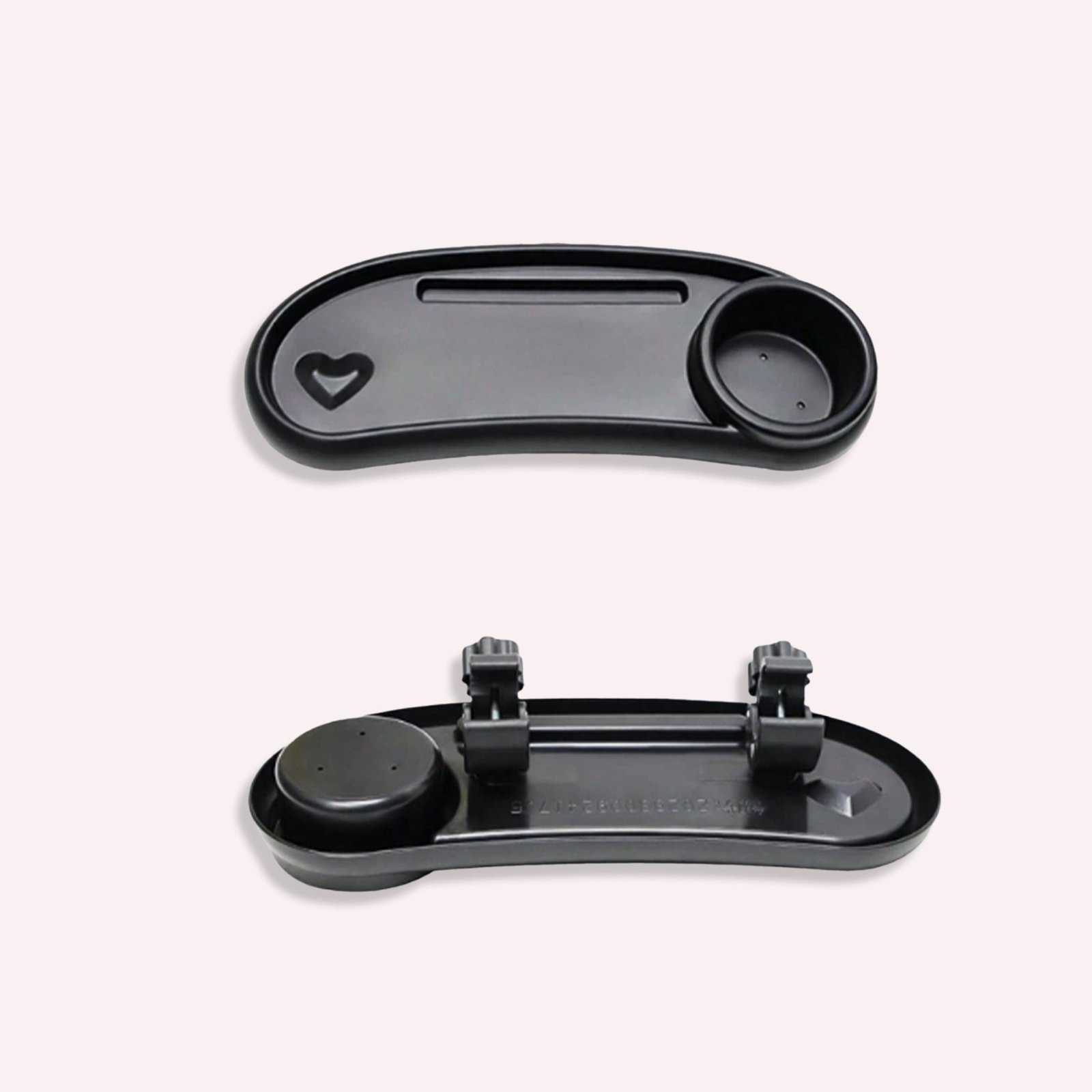 Barnevognsbakke Moderne Design Plastique Noir avec Support Boissons