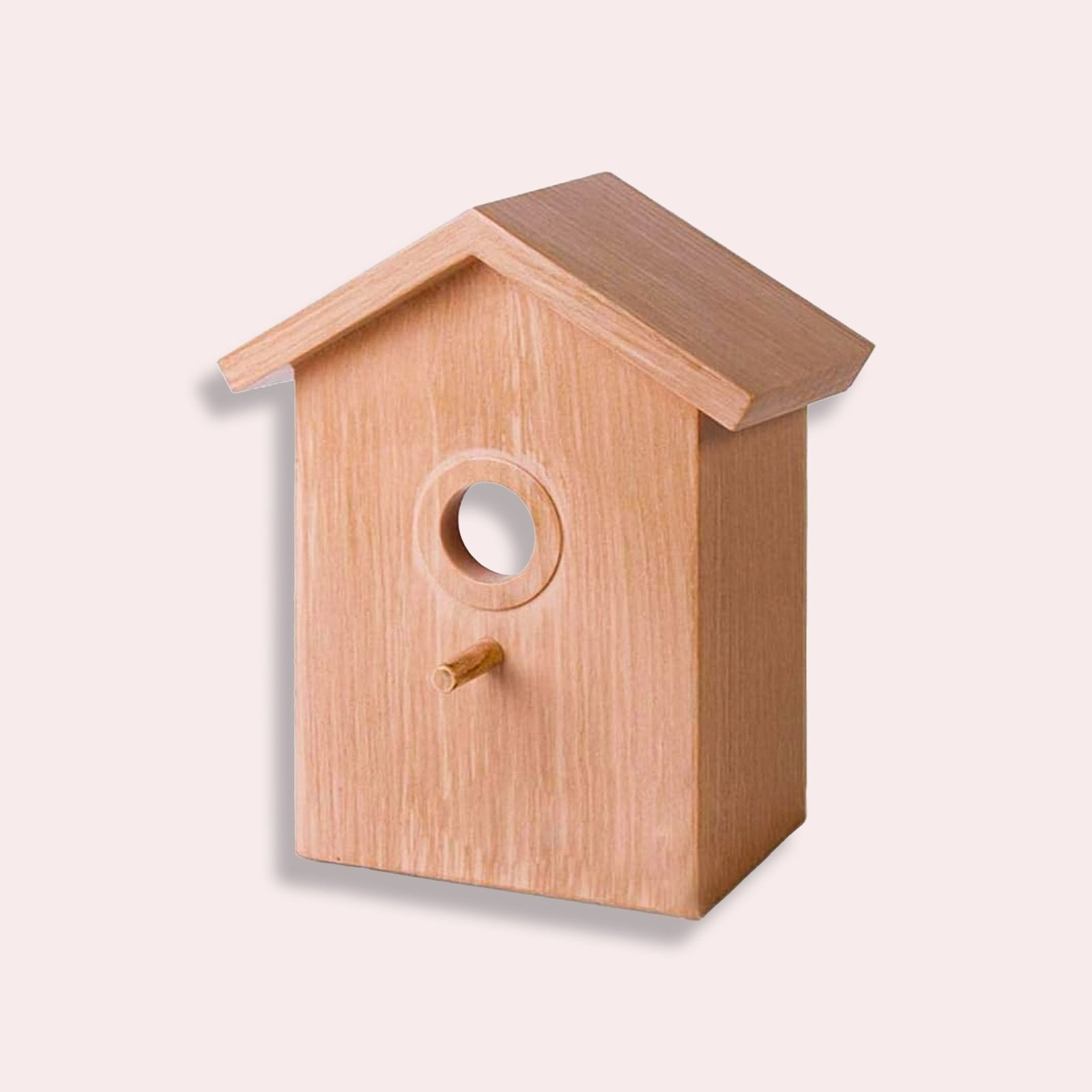 Nichoir Extérieur en Bois Naturel Clair pour Jardin - Décoratif et Durable