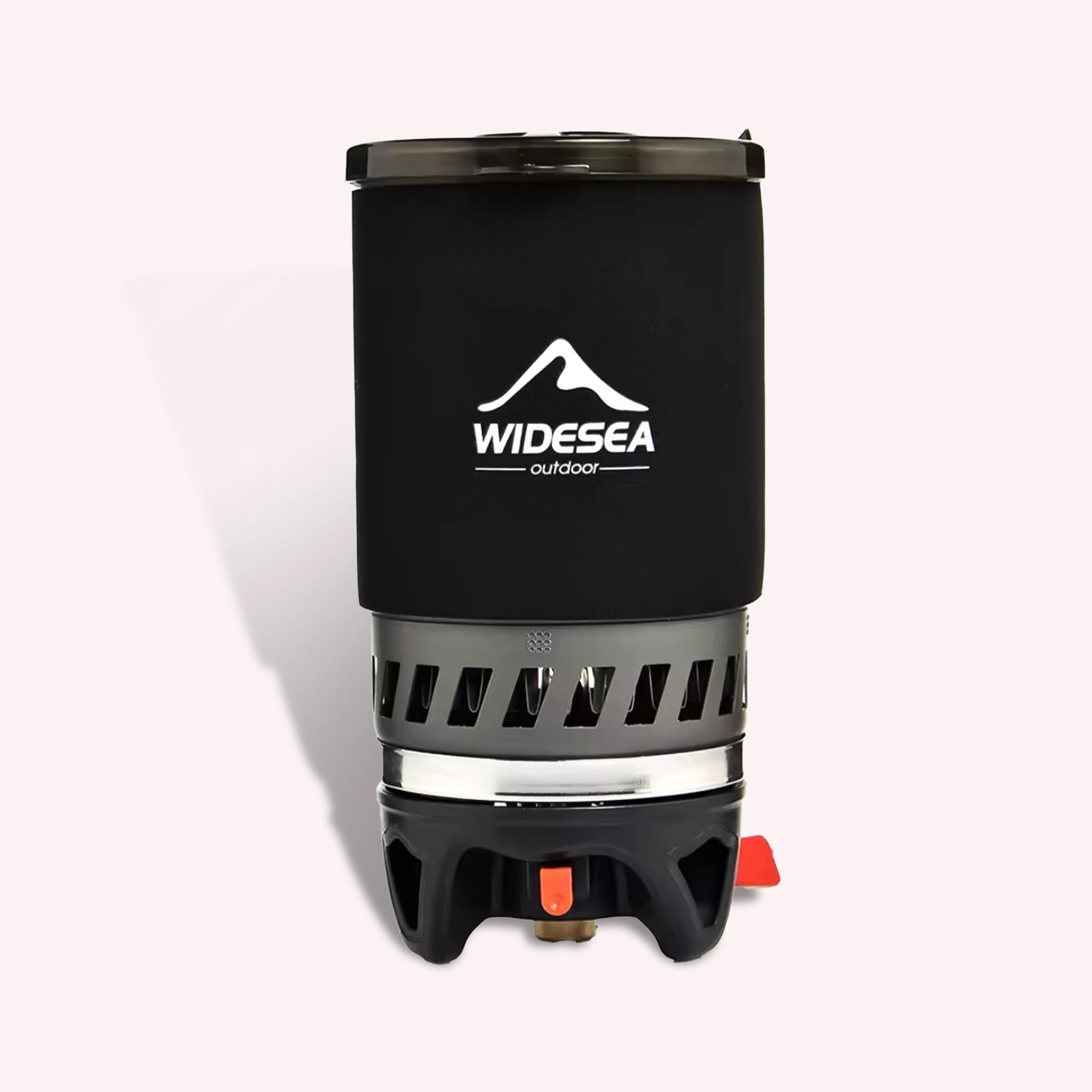 Réchaud de Camping Léger Métal Noir et Argent pour Aventures Extérieures